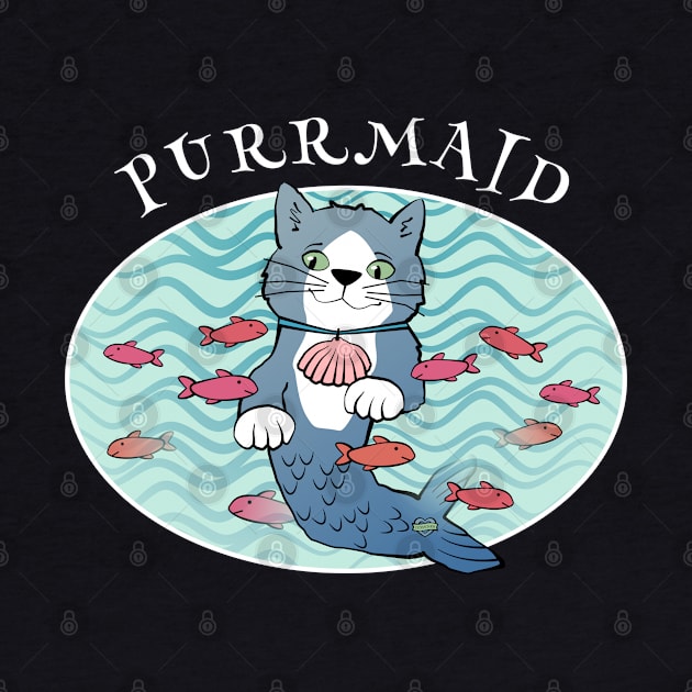 Purrmaid Mermaid Cat by Sue Cervenka